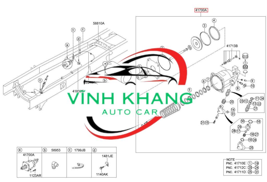 416005H000 | BẦU TRỢ LỰC CÔN HYUNDAI COUNTY 2004-2013