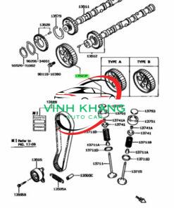 BÁNH RĂNG CAM XE FORD ESCAPE 2.3 2007-2013 | 6M8G6C525BC - Ảnh 5