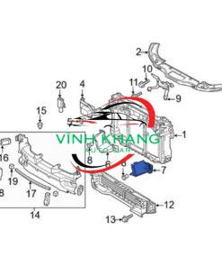 29134D4000| Hướng gió két nước KIA OPTIMA 2018 29134D4000| Hướng gió két nước KIA OPTIMA 2018 - Ảnh 3