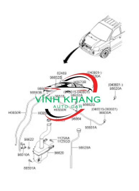 191015R1000| Bình nước phụ xe HONDA JAZZ 191015R1000| Bình nước phụ xe HONDA JAZZ - Ảnh 4
