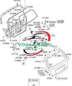 BẢN LỀ CỐP HẬU XE NISSAN SUNNY 2013-2019 | H44003AWMA BẢN LỀ CỐP HẬU XE NISSAN SUNNY 2013-2019 | H44003AWMA - Ảnh 5