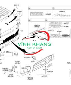 864615M001 | TEM CÁNH CỬA XE KIA BONGO 3 - Ảnh 5