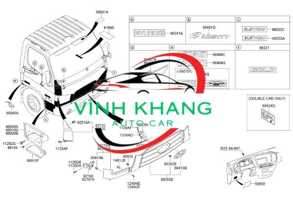 864615M001 | TEM CÁNH CỬA XE KIA BONGO 3 864615M001 | TEM CÁNH CỬA XE KIA BONGO 3 - Ảnh 5