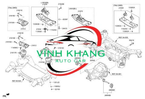 BỆ ĐỠ ĐỘNG CƠ XE HYUNDAI SANTAFE 2006-2012 | 624002B500 BỆ ĐỠ ĐỘNG CƠ XE HYUNDAI SANTAFE 2006-2012 | 624002B500 - Ảnh 4
