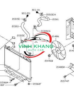 QUẠT KÉT NƯỚC XE NISSAN SUNNY 2013-2022 | 214813AU2A QUẠT KÉT NƯỚC XE NISSAN SUNNY 2013-2022 | 214813AU2A - Ảnh 5