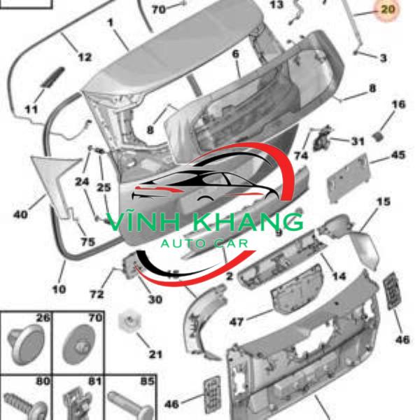 CẢN SAU XE HYUNDAI STAREX 2007-2016 | 866114H000 CẢN SAU XE HYUNDAI STAREX 2007-2016 | 866114H000 - Ảnh 4