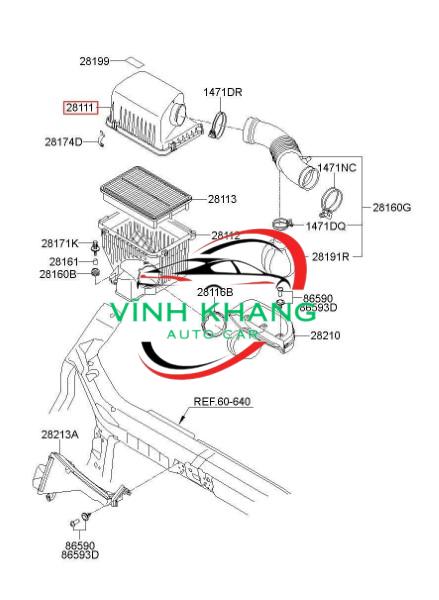 NẮP HỘP LỌC GIÓ DƯỚI XE HYUNDAI I10 GRAND | 28112B4000 NẮP HỘP LỌC GIÓ DƯỚI XE HYUNDAI I10 GRAND | 28112B4000 - Ảnh 4
