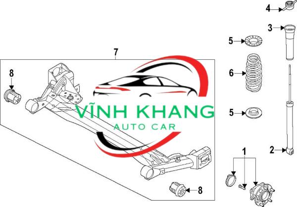 DẦM CẦU SAU XE KIA SELTOS | 55100Q6100 DẦM CẦU SAU XE KIA SELTOS | 55100Q6100 - Ảnh 4