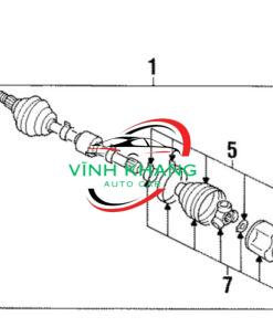 BI CHỮ THẬP XE MITSUBISHI TRITON 2015-2022 | 37138W030P - Ảnh 5