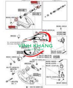 CAO SU CÀNG A DƯỚI XE TOYOTA FORTUNER 2015-2023 | 486540K080 CAO SU CÀNG A DƯỚI XE TOYOTA FORTUNER 2015-2023 | 486540K080 - Ảnh 4