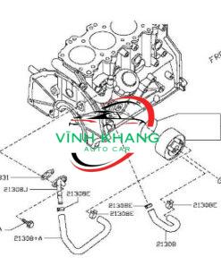 ỐNG NƯỚC ĐỘNG CƠ XE NISSAN NAVARA 2006-2015 | 21308EB71A ỐNG NƯỚC ĐỘNG CƠ XE NISSAN NAVARA 2006-2015 | 21308EB71A - Ảnh 4