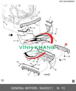ỐP DƯỚI CẢN SAU XE CHEVROLET CAPTIVA 2006-2012 | 96433211 ỐP DƯỚI CẢN SAU XE CHEVROLET CAPTIVA 2006-2012 | 96433211 - Ảnh 4